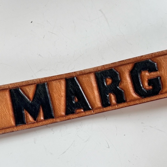 Vintage Leather Tooled Belt “Marg” Western Festival Coastal Cowgirl